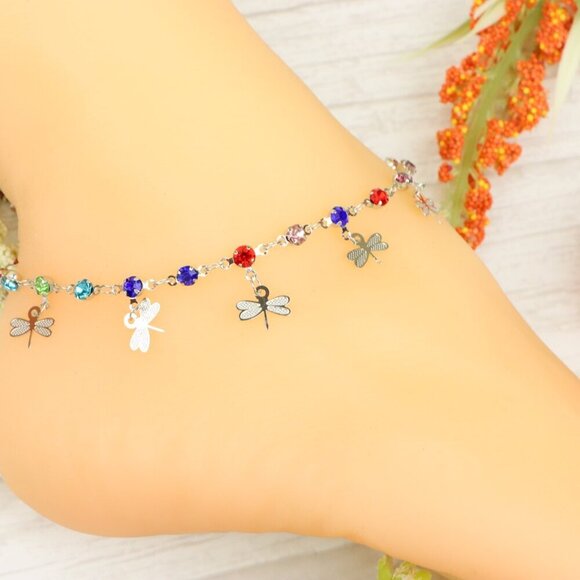 "Handmade Anklet – Elegant & Delicate Jewelry for Women | UNVRC1250 - Picture 4 of 10
